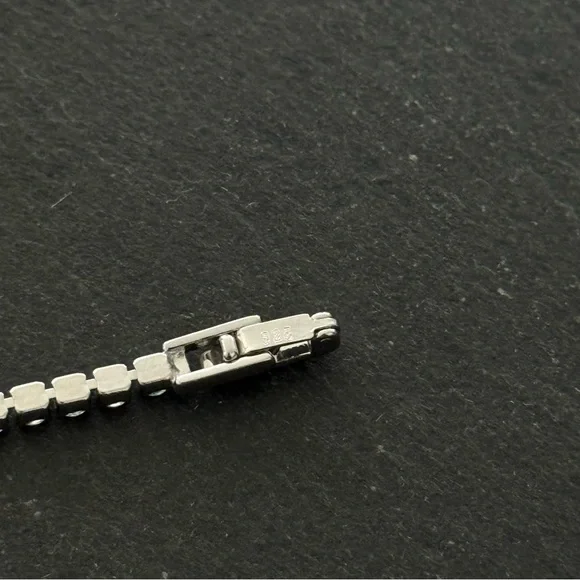 925 STERLING SILVER CZ TENNIS BRACELET - Picture 6 of 6